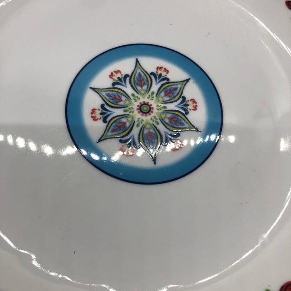 Euro Ceramica Zanzibar 8.5” Pasta Bowl Dinner Floral Roses Ceramic REPLACEMENT - Picture 8 of 12